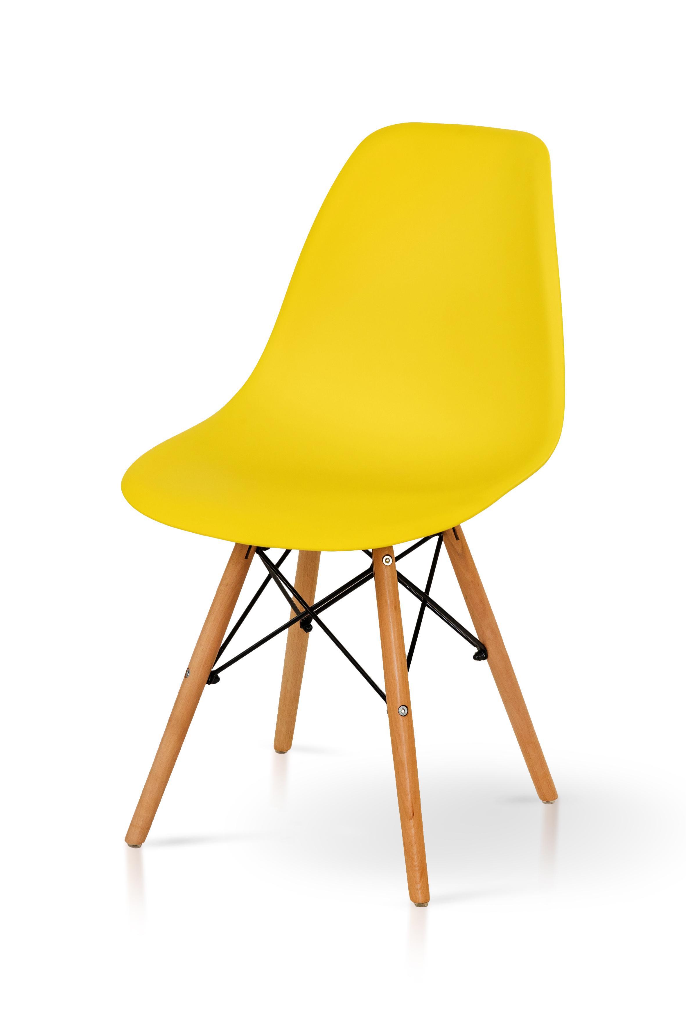 Стілець для кухні та вітальні Джастін Smile 460х810х500 мм Жовтий (GAА0057115) - фото 2 Стілець для кухні та вітальні Джастін Smile 460х810х500 мм Жовтий (GAА0057115) - фото 2