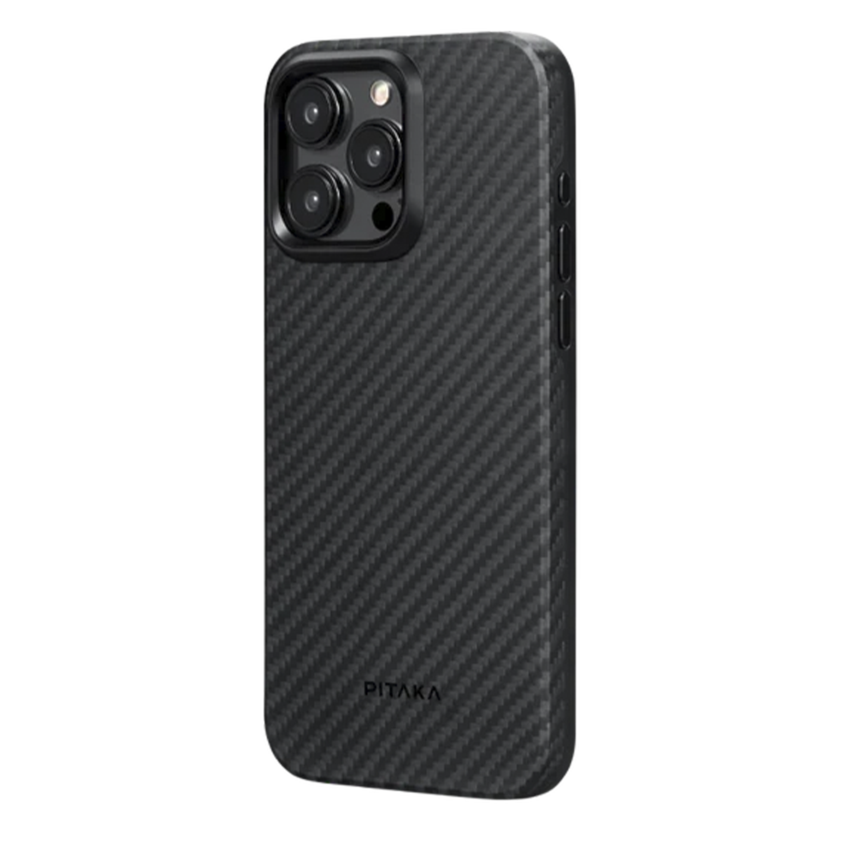 Чохол-накладка Pitaka MagEZ Case Pro 4 Twill 1500D for iPhone 15 Pro Black/Grey (KI1501PP)