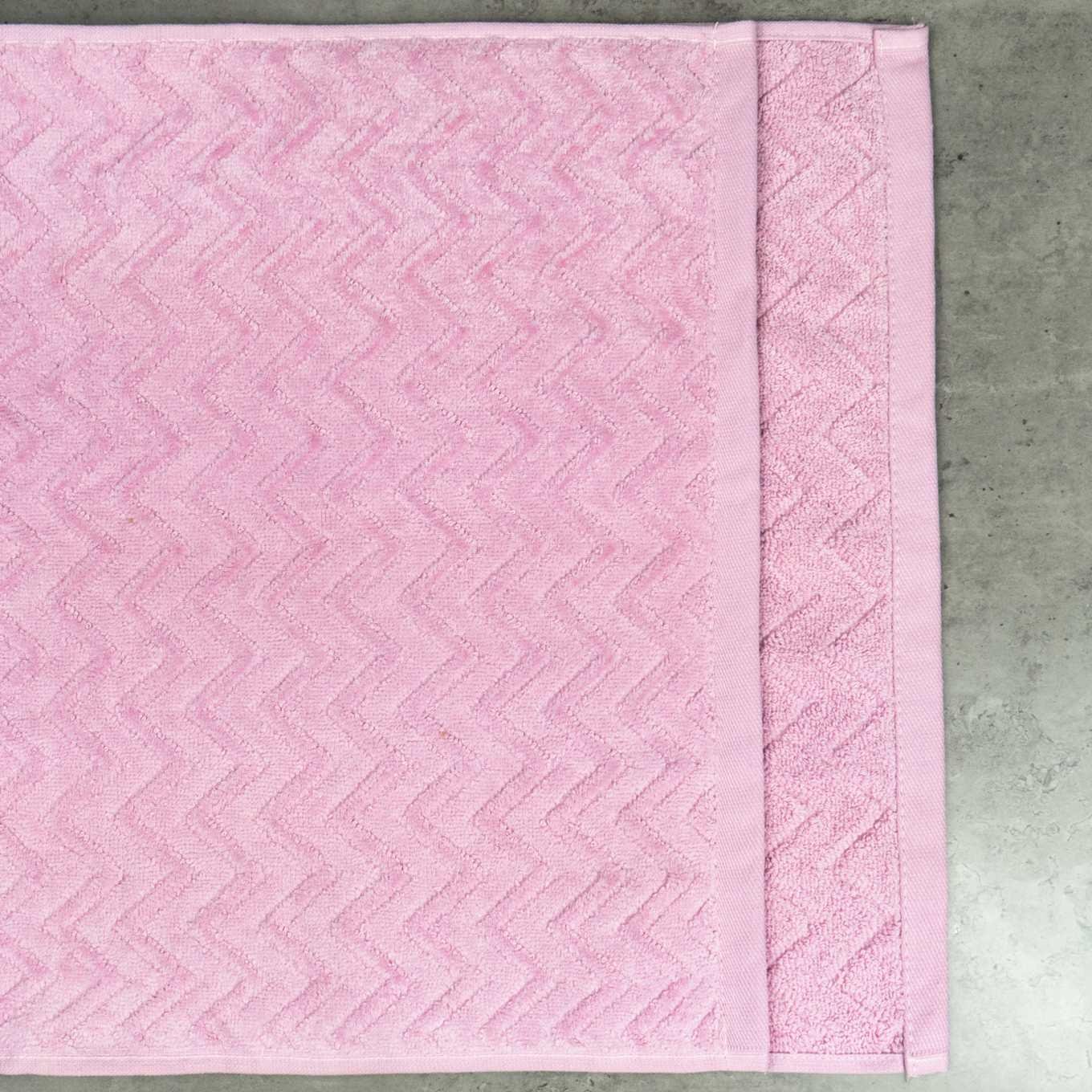 Набор полотенец GM Textile жаккардовые с велюром 3 шт. Розовый (550-3k-gv-pink) - фото 7