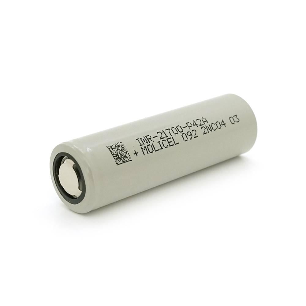 Акумулятор 21700 Li-Ion Molicel INR-21700-P42A B 4200mAh 45A 4,2/3,6/2,5V Gray (35849)