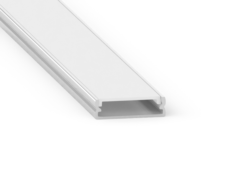 Профиль алюминиевый анодированный LEDUA АЛ-15-1 + рассеиватель для LED ленты накладной 1 м (4324)