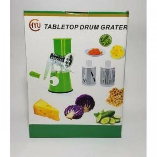 Овощерезка универсальная механическая Tabletop Drum Grater 3 насадки (Eur9700) - фото 8