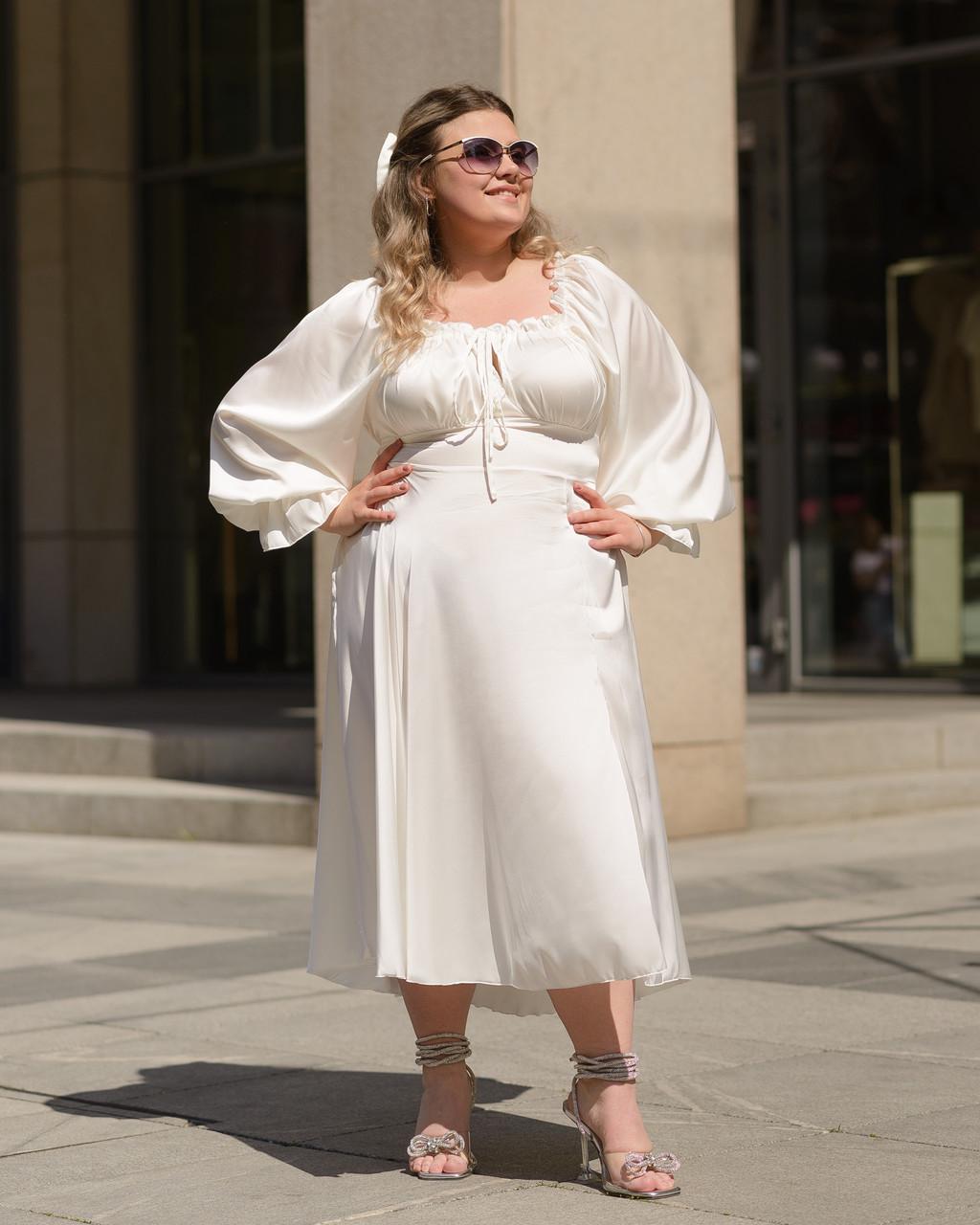 Платье женское миди из шелка Армани Шампань - фото 9 Платье женское миди из шелка Армани Шампань - фото 9