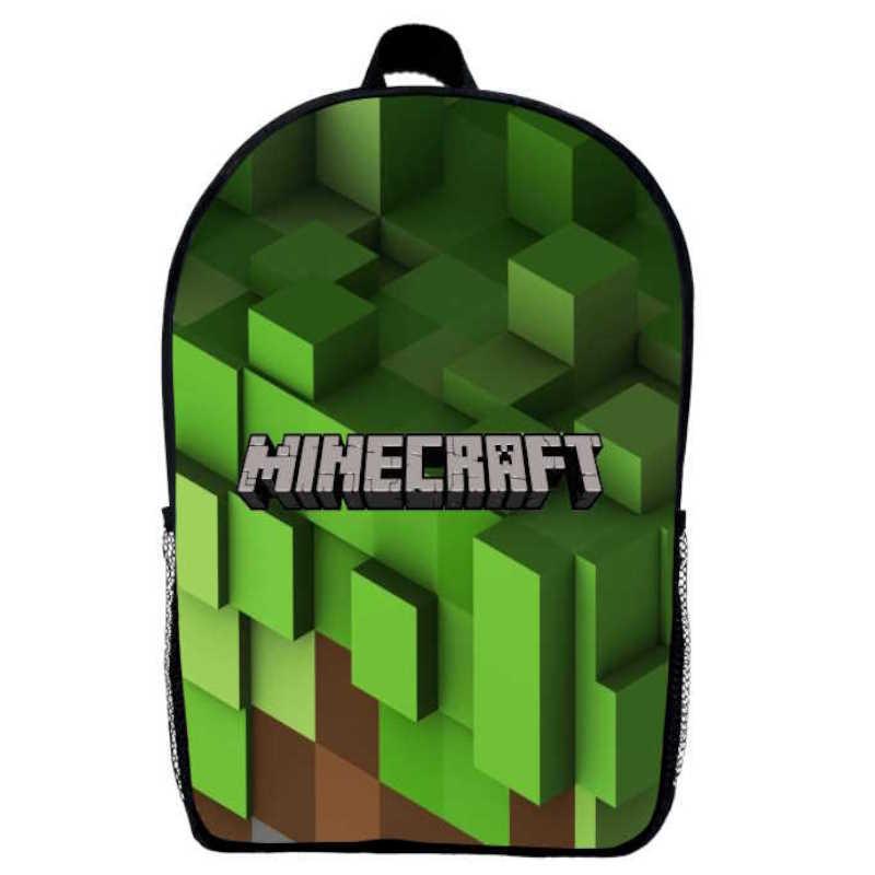 Школьный рюкзак детский с принтом Minecraft M010 29х21х9 см 5 л Черный (2181713726)