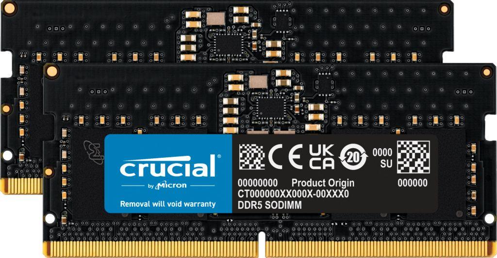 Оперативна пам'ять для ноутбуків Crucial 32 GB 2x16 GB DDR5 4800 MHz (CT2K16G48C40S5) Оперативна пам'ять для ноутбуків Crucial 32 GB 2x16 GB DDR5 4800 MHz (CT2K16G48C40S5)
