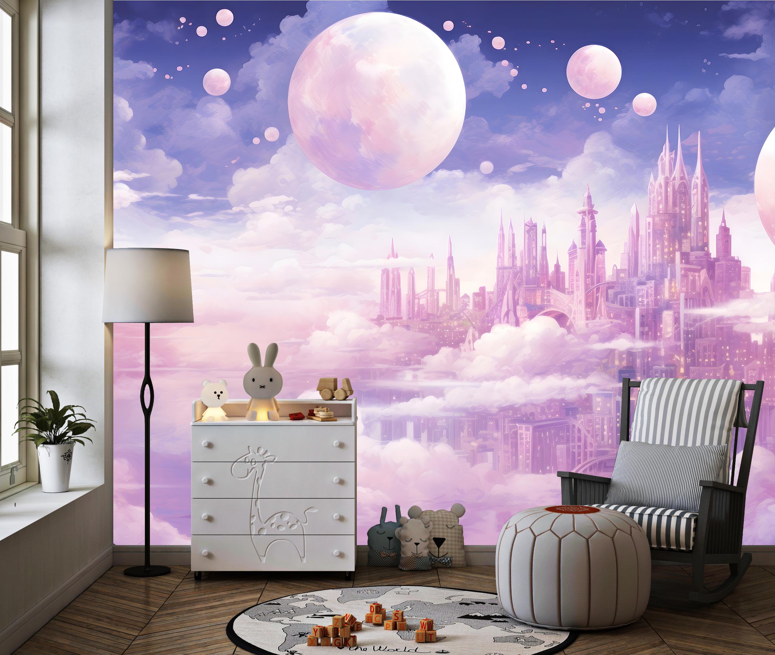 Фотошпалери флізеліновіі Upstream Хмарне Королівство Мрій 315х210 см (S5KID-067/5) - фото 3 Фотошпалери флізеліновіі Upstream Хмарне Королівство Мрій 315х210 см (S5KID-067/5) - фото 3