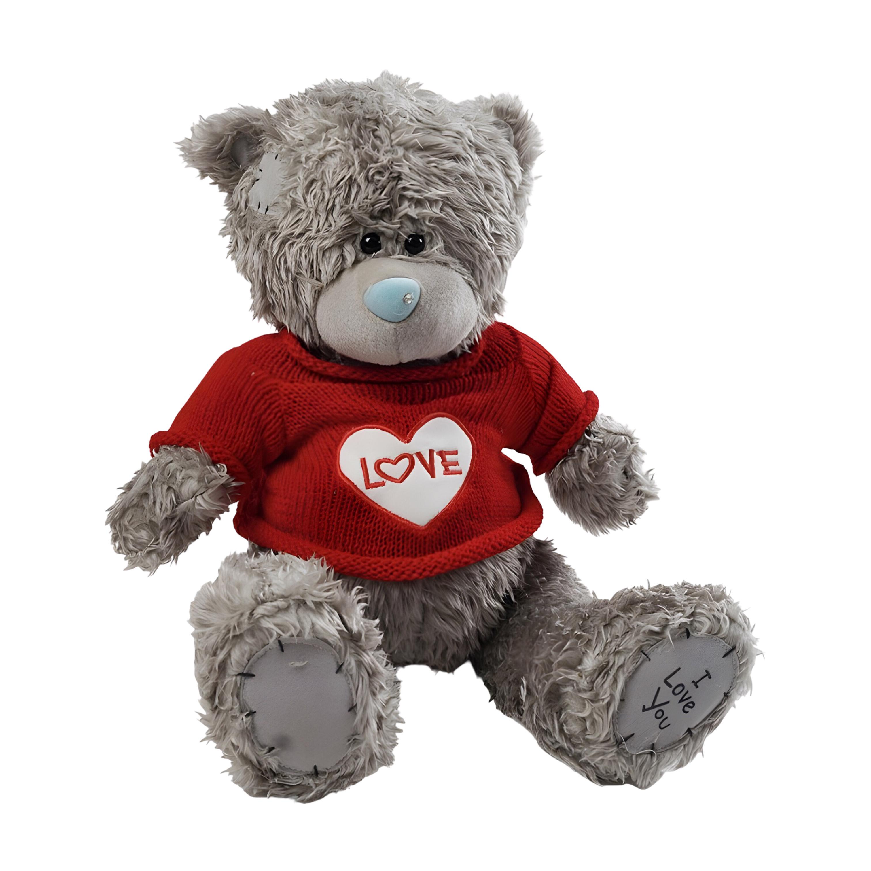 Мягкая игрушка Мишка в свитере LOVE синтепон 40 см (M 17965-1)