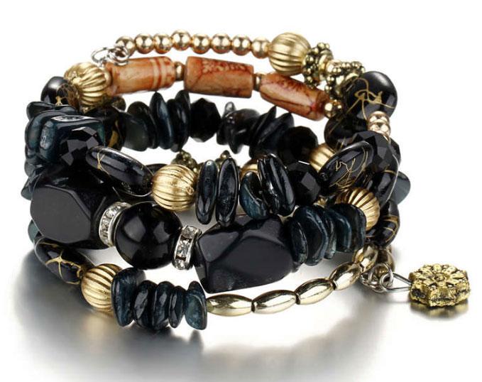 Браслет женский Primo Stone Cuff Black (726872551)