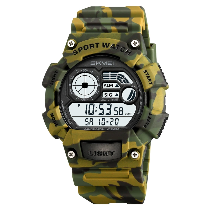 Наручний годинник Skmei 2403CMGN Camo Green