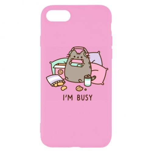Чехол для iPhone 7 Pusheen I'm Busy