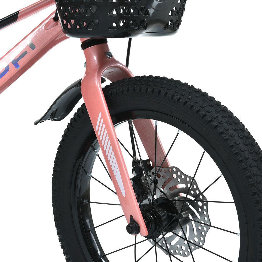 Дитячий велосипед PROF1 Flash 18" магнієвий з кошиком Рожевий - фото 5 Дитячий велосипед PROF1 Flash 18" магнієвий з кошиком Рожевий - фото 5