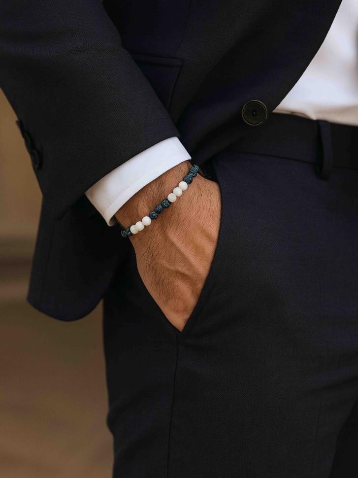 Браслеты мужские из агата (4658)