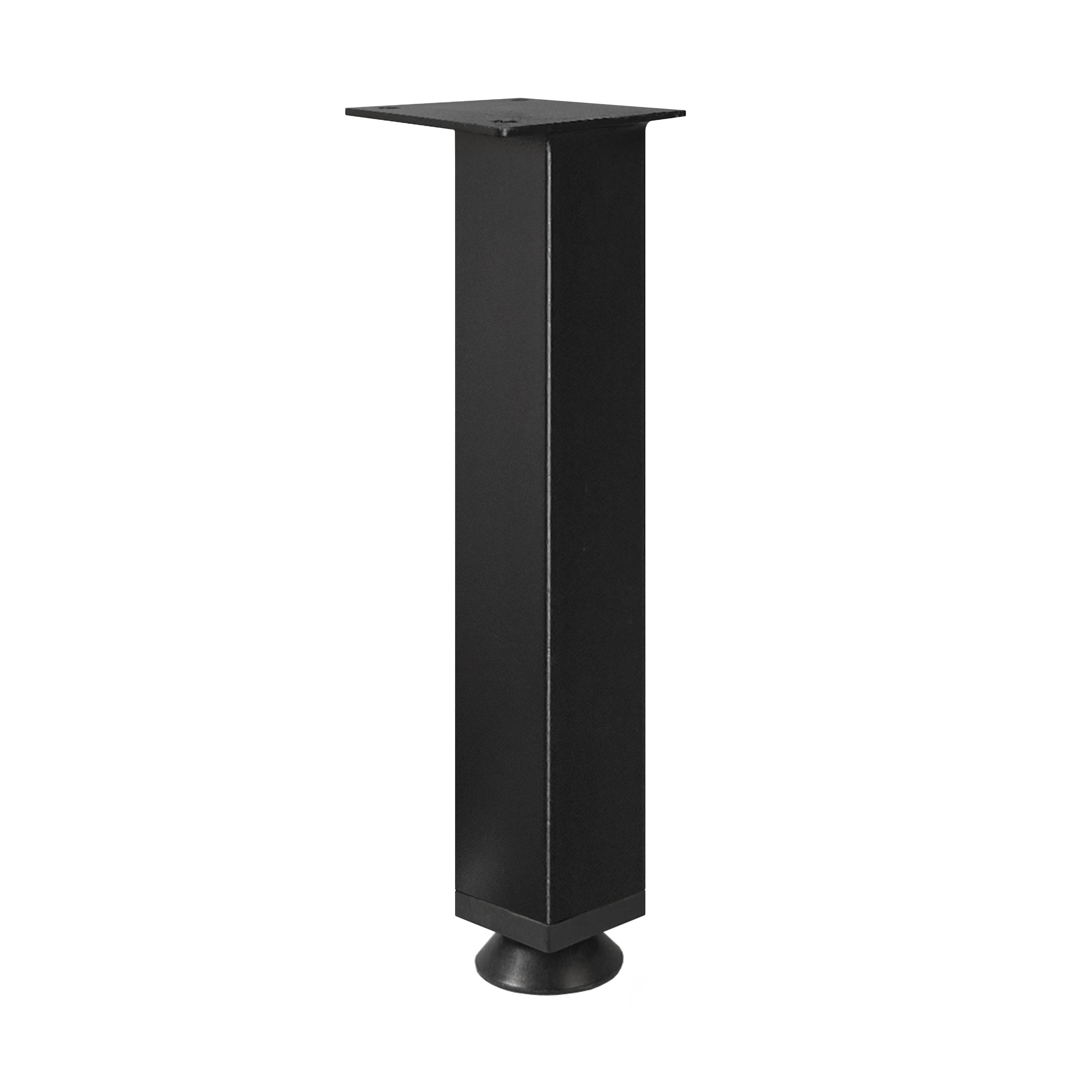 Ніжка регульована з металу H 250 мм Чорний (1207) - фото 1 Ніжка регульована з металу H 250 мм Чорний (1207) - фото 1