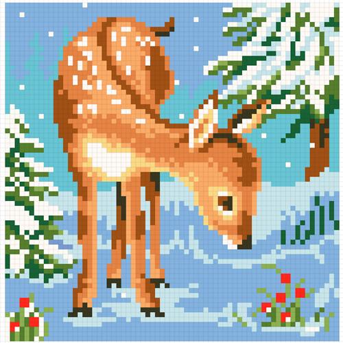 Алмазная мозаика Олененок 20х20 см (АМК-112)