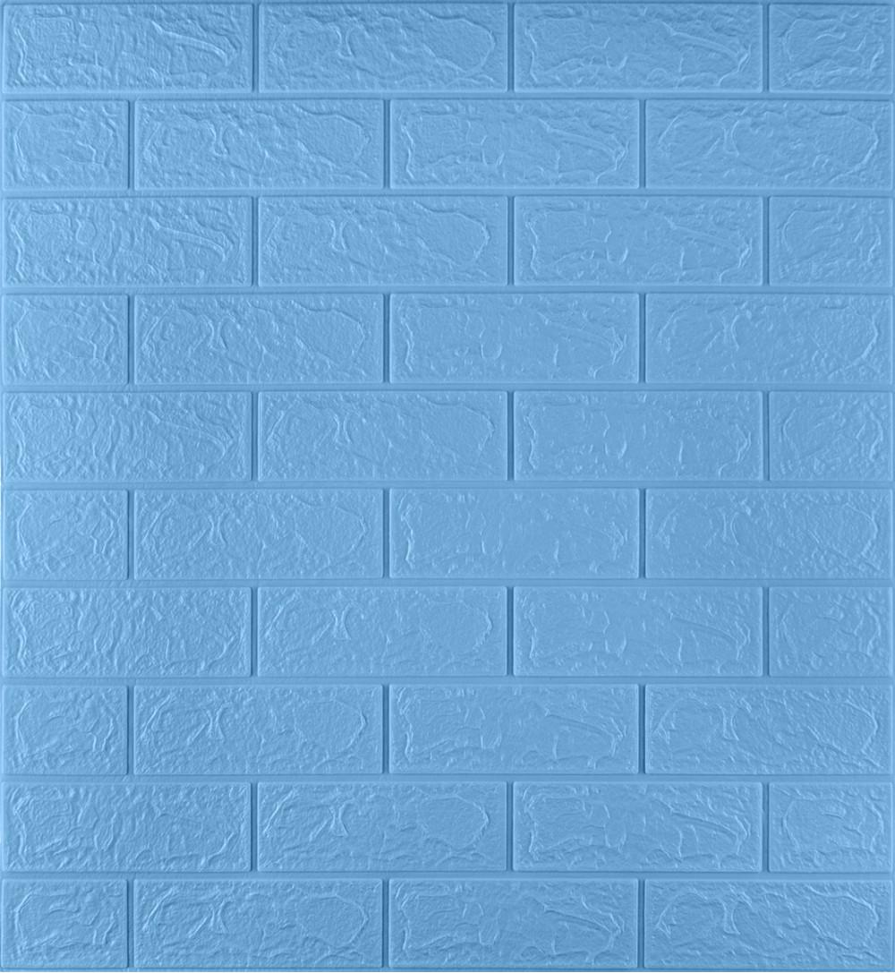 3D-панель декоративная самоклеящаяся под кирпич 700x770x3 мм Голубой (OS-BG03-3) 3D-панель декоративная самоклеящаяся под кирпич 700x770x3 мм Голубой (OS-BG03-3)