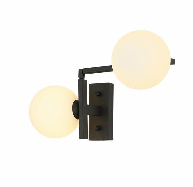 Бра настінне Valeso Модерн 2хЕ14 IP20 BB84016-2 BK Чорний (28687576)