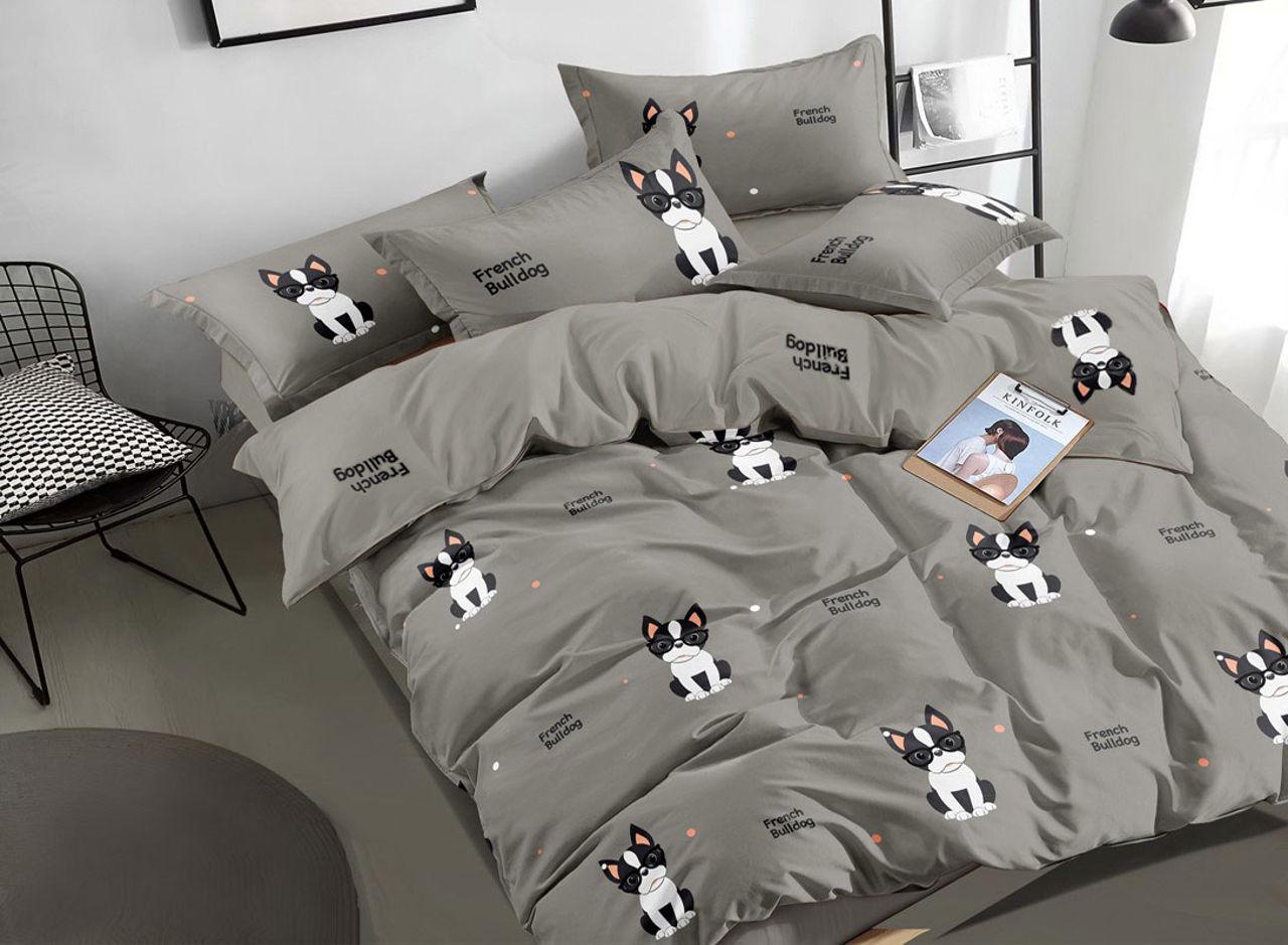 Комплект постельного белья Еней-плюс З0067 полуторный Серый (157773)