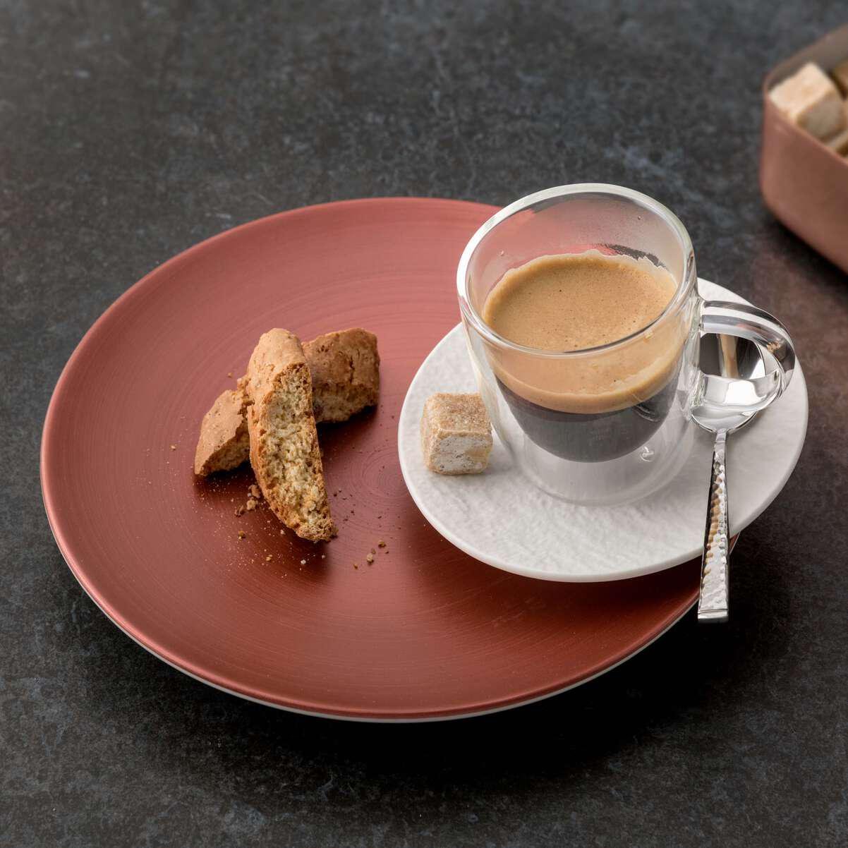 Набор тарелок Villeroy & Boch Manufacture Rock Glow для завтрака 6 предметов Ø 21 см (1042622651) - фото 3