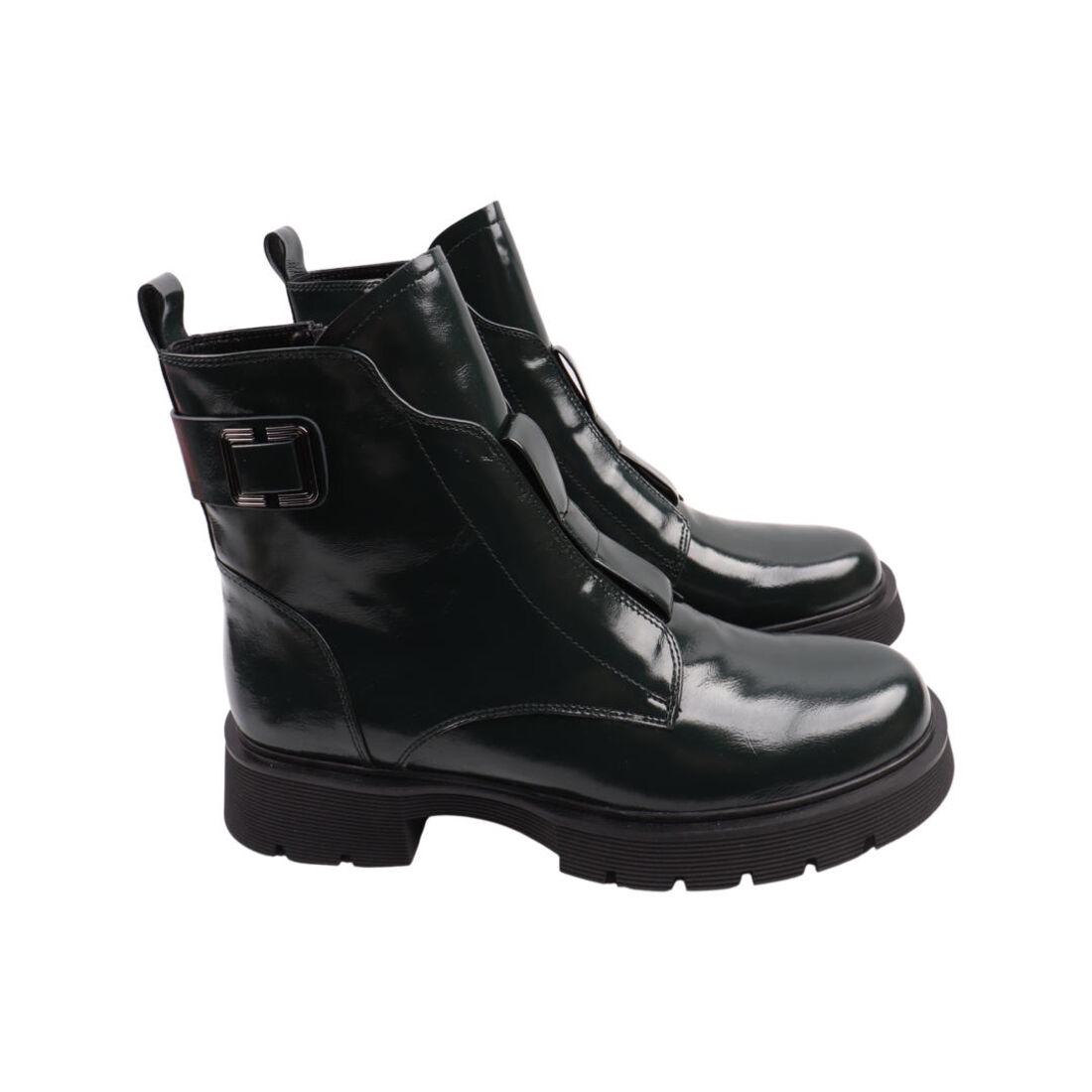 Ботинки женские Molka натуральная кожа р. 38 Зеленый (228-22/23DHC)