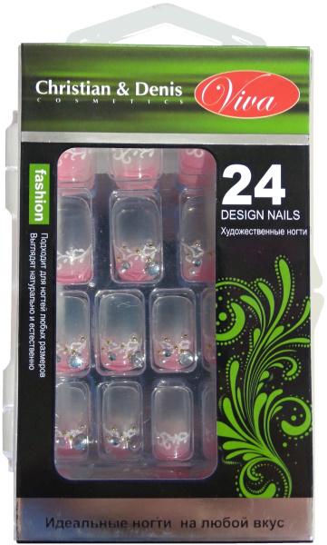 Ногти накладные VIVA 3D в упаковке 24 шт. (3D-280)