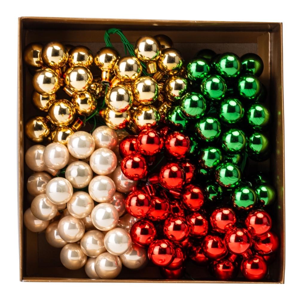 Набір ялинкових кульок Зимові ягідки 2 см х 144 шт. Різнокольоровий (6024-020) - фото 1 Набір ялинкових кульок Зимові ягідки 2 см х 144 шт. Різнокольоровий (6024-020) - фото 1