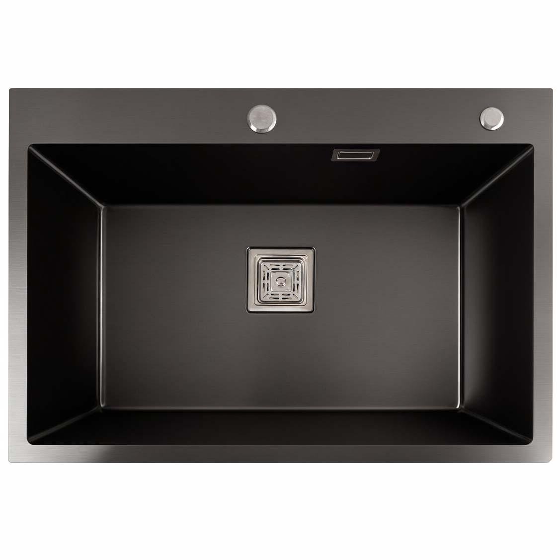 Мийка кухонна Platinum Handmade HSB 700x500 PVD Black (788737) Мийка кухонна Platinum Handmade HSB 700x500 PVD Black (788737)