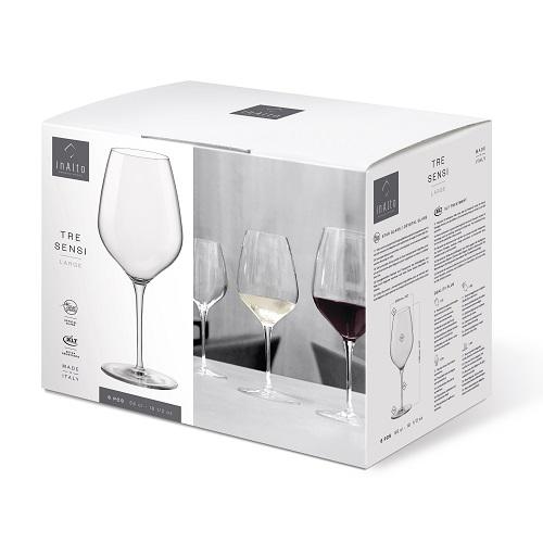 Набір келихів для вина Bormioli Rocco InAlto Tre Sensi 365742GRP021990 550 мл 6 шт. - фото 3 Набір келихів для вина Bormioli Rocco InAlto Tre Sensi 365742GRP021990 550 мл 6 шт. - фото 3