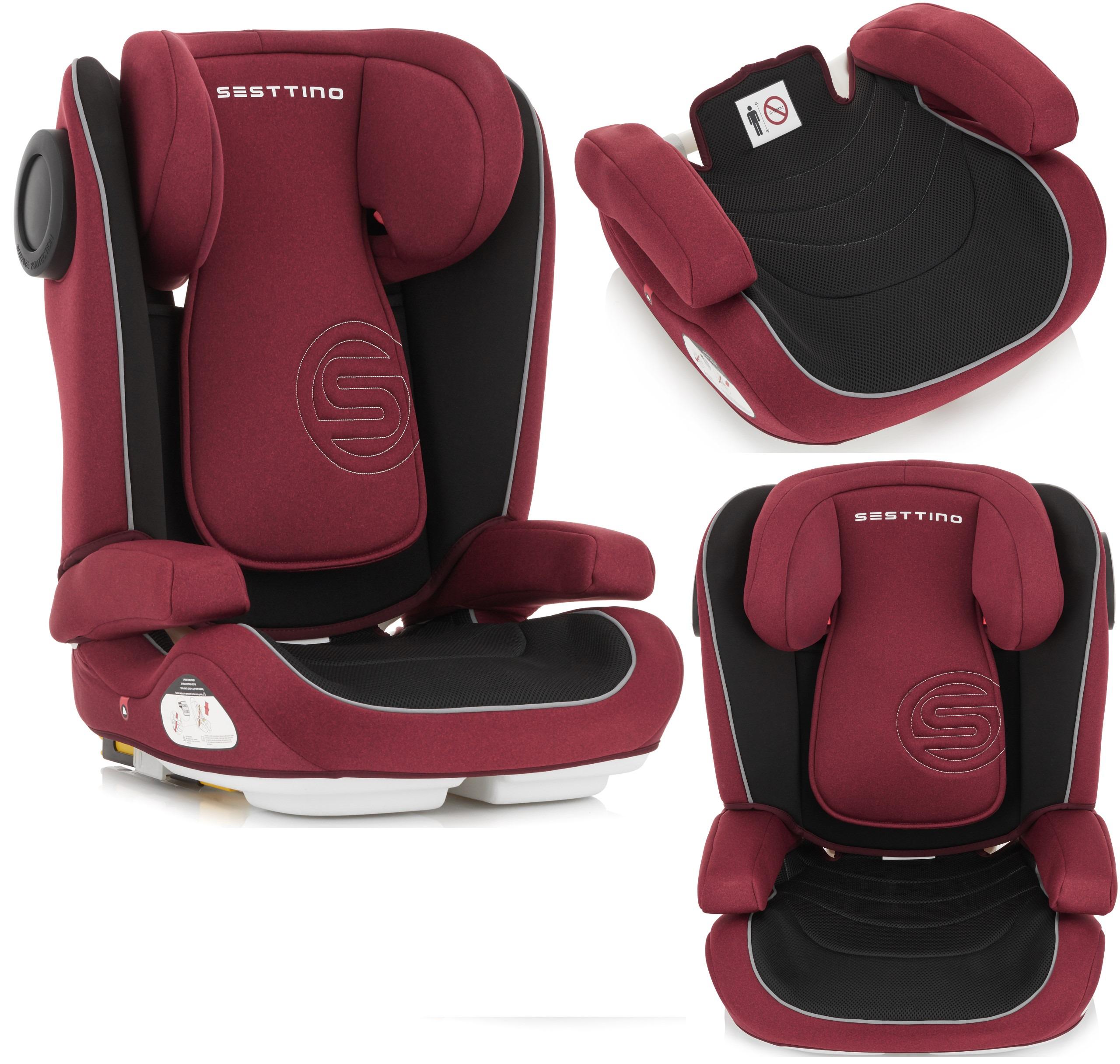 Автокресло детское Sesttino Race isofix 15-36 кг трансформер Бордовый (SRR) - фото 3