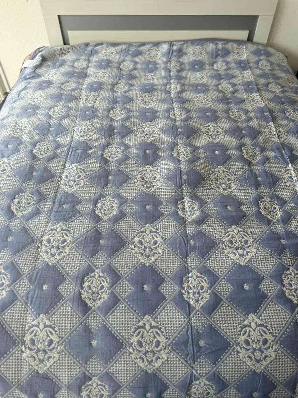 Покрывало для дома гипоаллергенное евро 200х230 см Синий (П4К-al-lyon25-002) - фото 1 Покрывало для дома гипоаллергенное евро 200х230 см Синий (П4К-al-lyon25-002) - фото 1