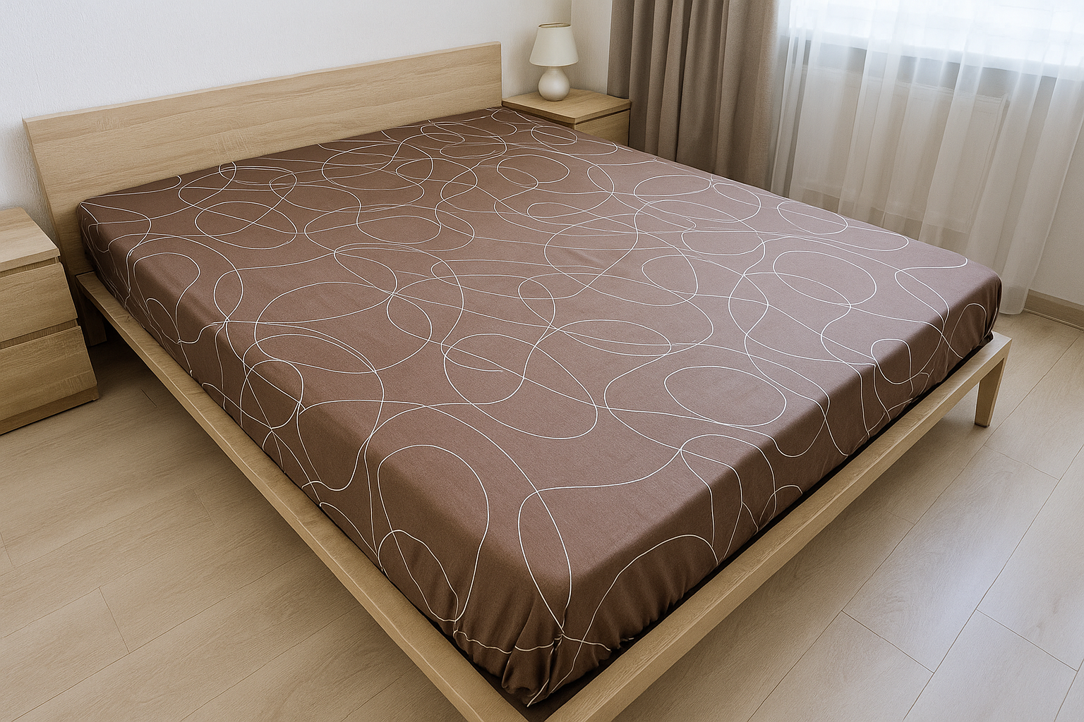 Простынь на резинке Winding line полиэстер 90х200 см (T85-1506WL/WP/x90)