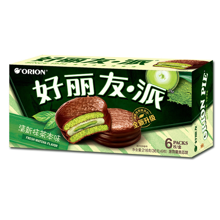 Кекс Orion Choco pie Matcha 216 г (423546765232)