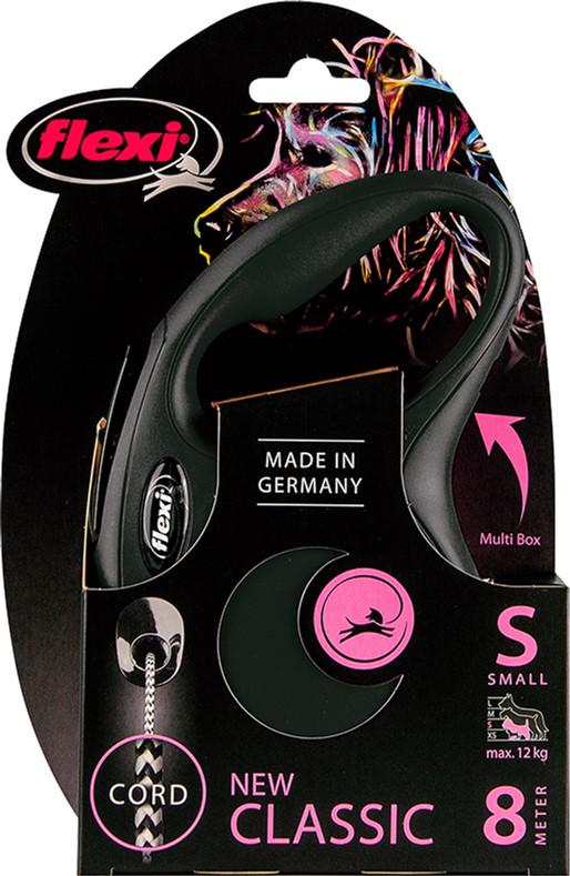 Повідець-рулетка Flexi New Classic S 8 м Чорний (4000498022726)