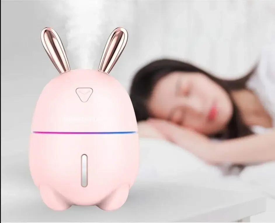 Увлажнитель для воздуха и ночник паровой Humidifiers Rabbit USB (11070694) - фото 3