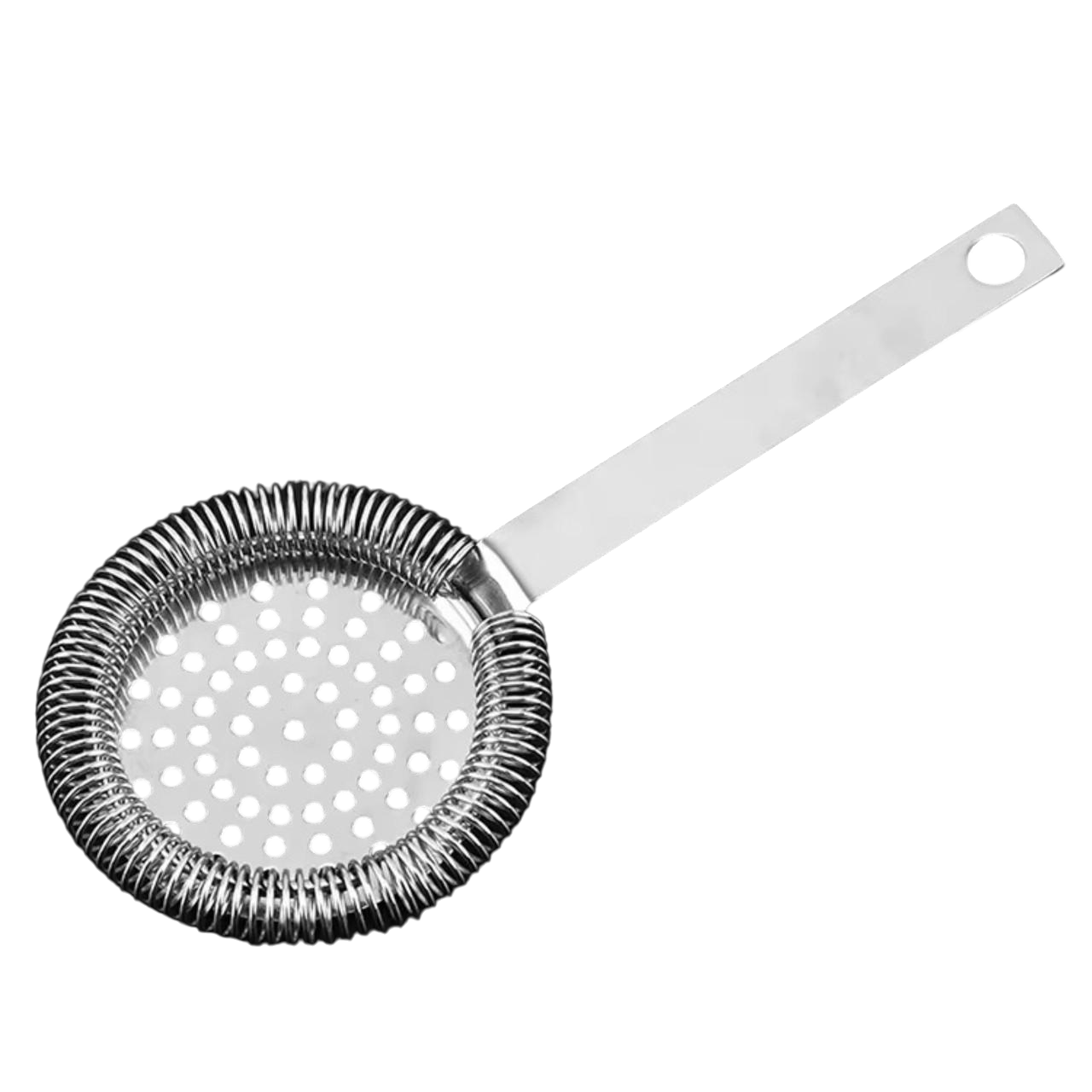 Стрейнер хавторн с прямой ручкой Bar House стальной с пружинкой Серебристый