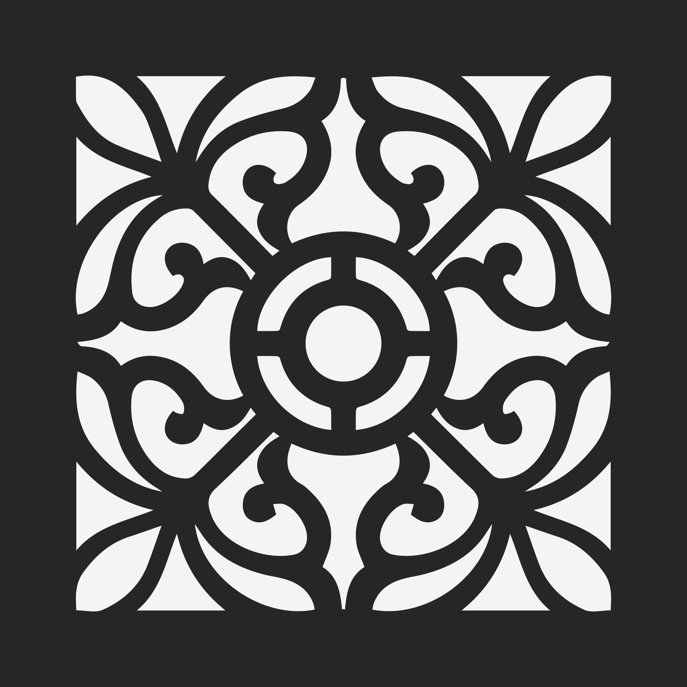 Трафарет DFA Квадратный узор для штукатурки и краски 0,3-1 мм (K00093)