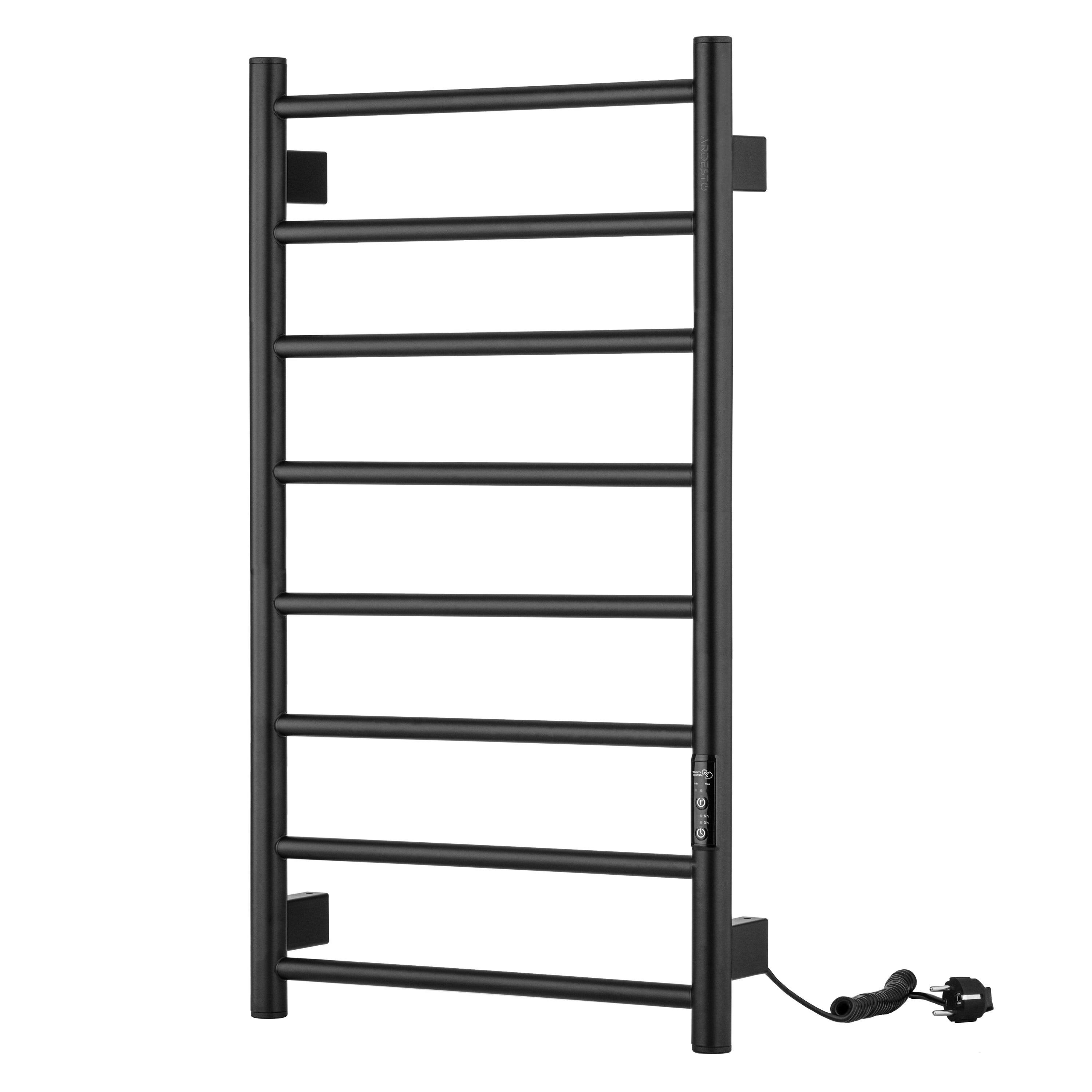 Рушникосушка електрична Ardesto Classik TR K 80 Вт з таймером Чорний матовий (6.1.0601.06.BM)