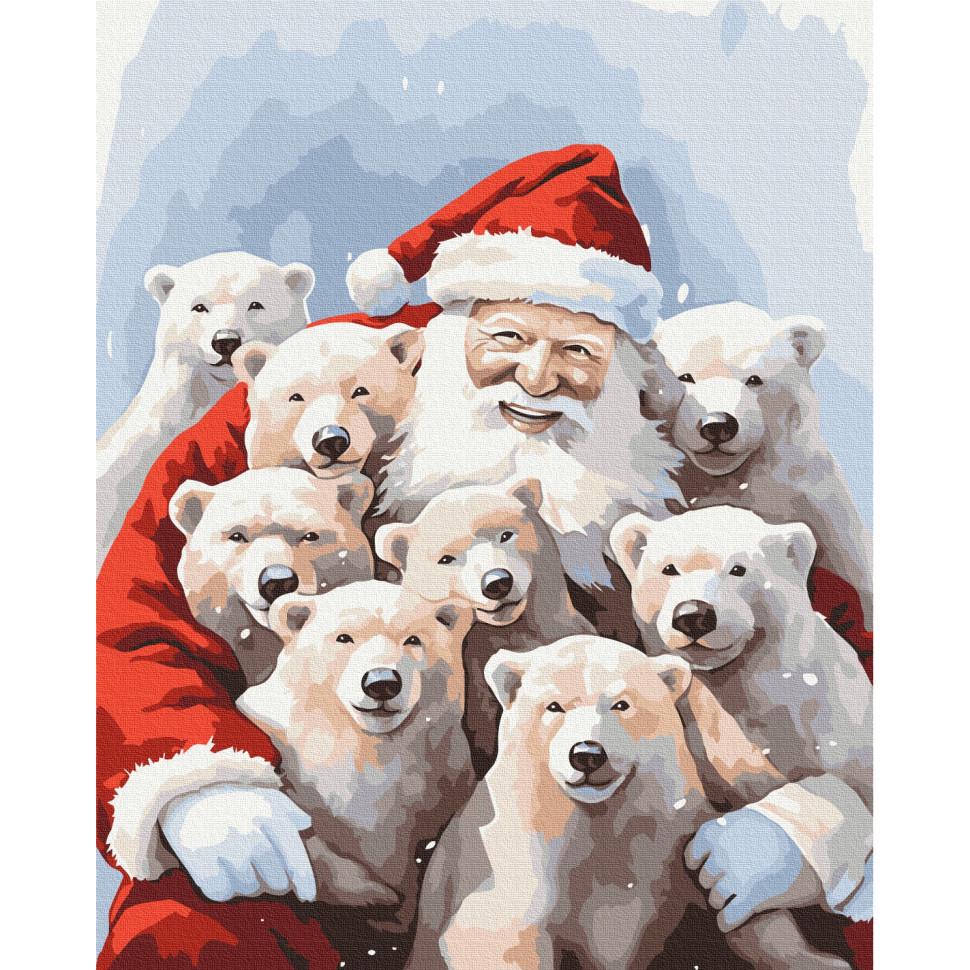 Картина за номерами Brushme Друзі Санти BS53852 40x50 см (RLT48028) Картина за номерами Brushme Друзі Санти BS53852 40x50 см (RLT48028)