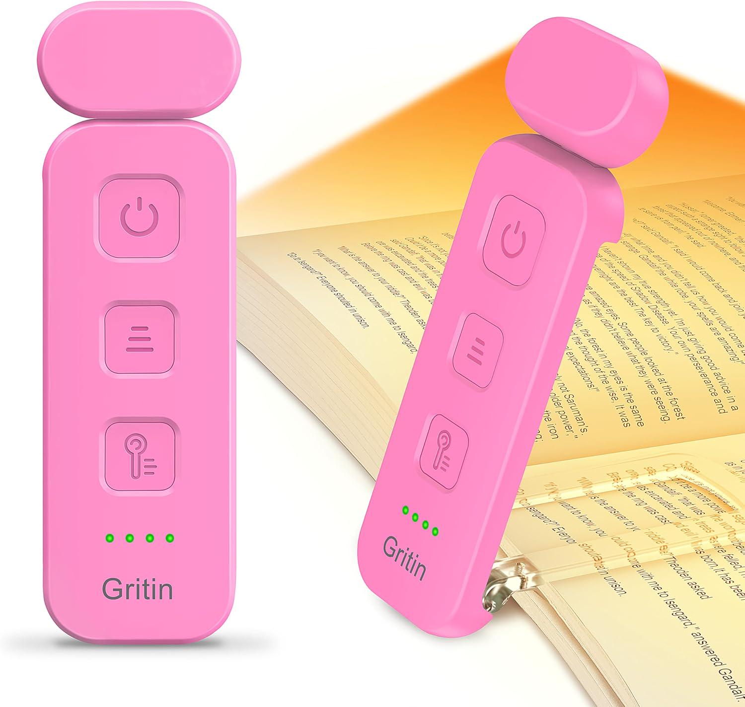 Настольная лампа для чтения аккумуляторная Gritin LED Book Light 500 mAh до 80 часов работы Pink (G1313) - фото 2 Настольная лампа для чтения аккумуляторная Gritin LED Book Light 500 mAh до 80 часов работы Pink (G1313) - фото 2