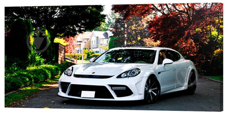 Картина на холсте Декор Карпаты Porsche Panamera 50х100 см (m807)