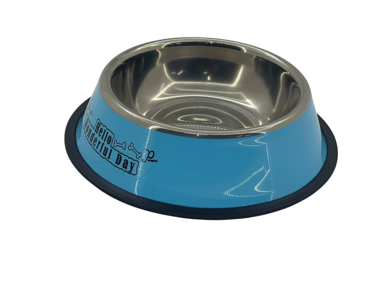 Миска для собак металлическая 1600 мл 30 см - фото 2