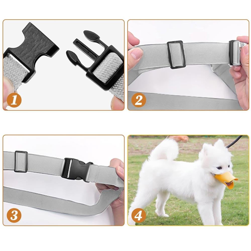 Намордник утконос для собак силиконовый Оранжевый (TA0141_1) - фото 4 Намордник утконос для собак силиконовый Оранжевый (TA0141_1) - фото 4