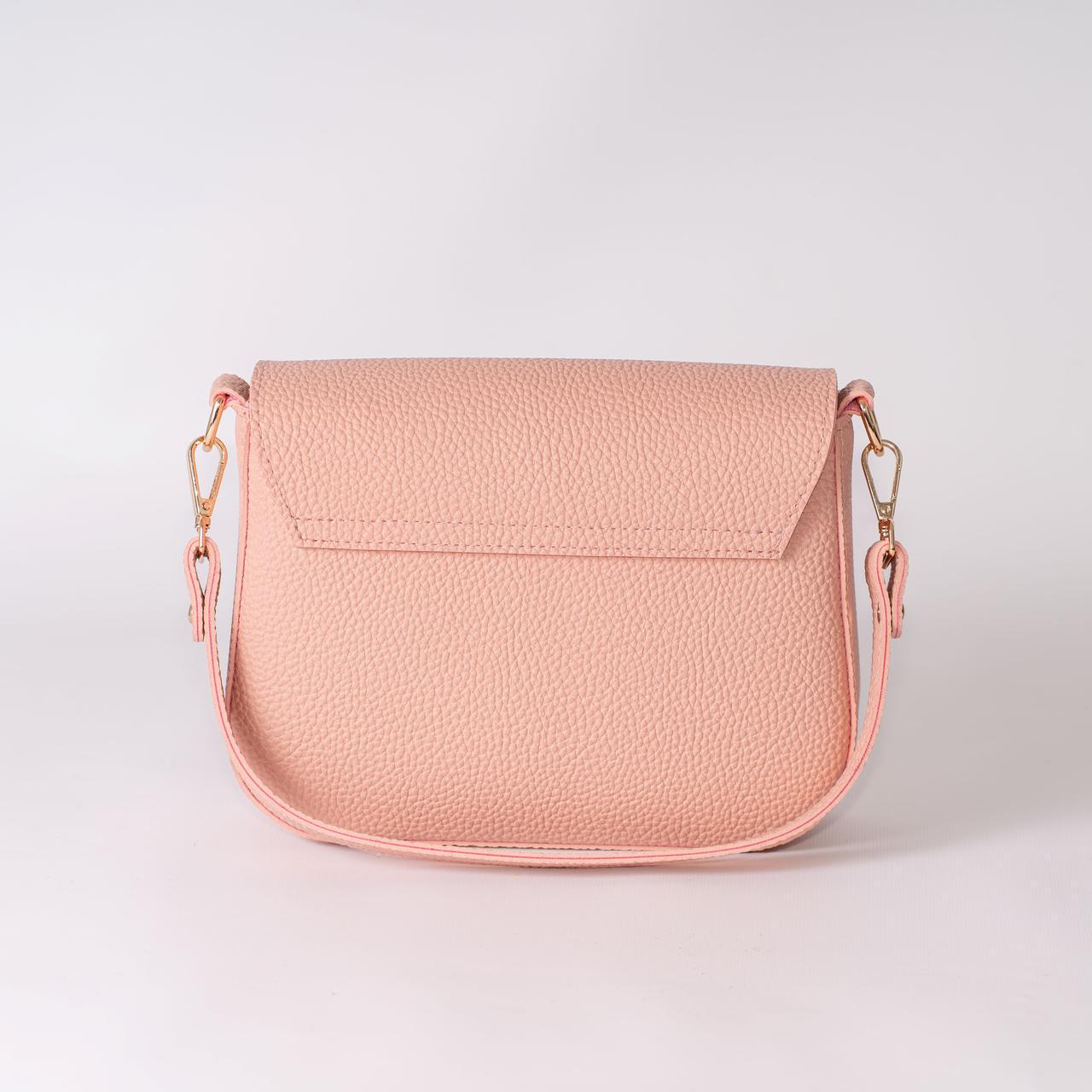 Сумка женская кросс-боди XENIA № 44-24 из эко-кожи Пудровый - фото 2 Сумка женская кросс-боди XENIA № 44-24 из эко-кожи Пудровый - фото 2