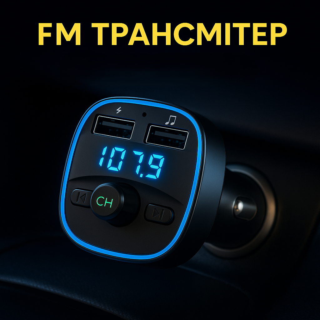 Модулятор для автомобиля с bluetooth 3в1 - фото 2