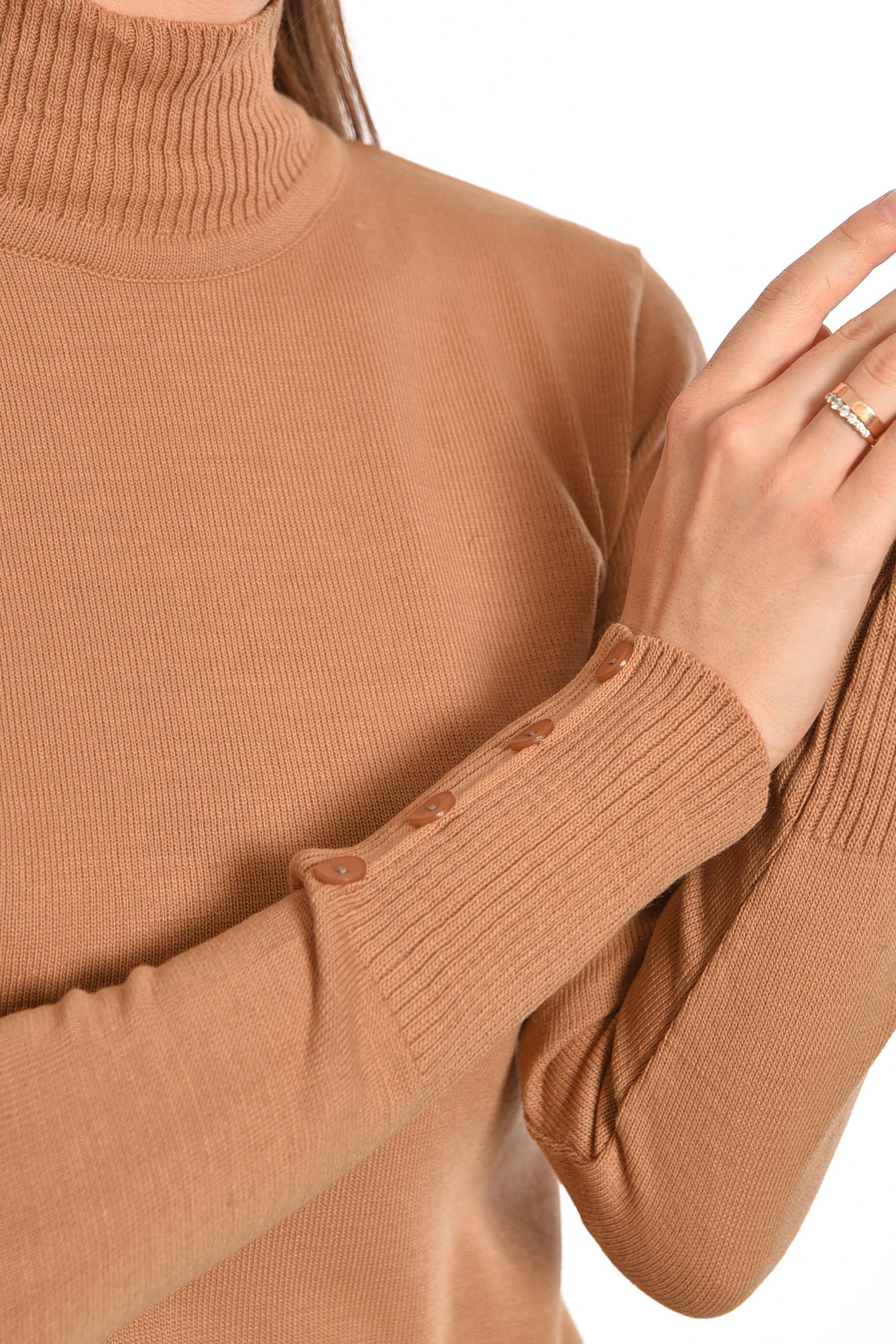 Гольф жіночий однотонний M-L Бежевий (187870) - фото 4