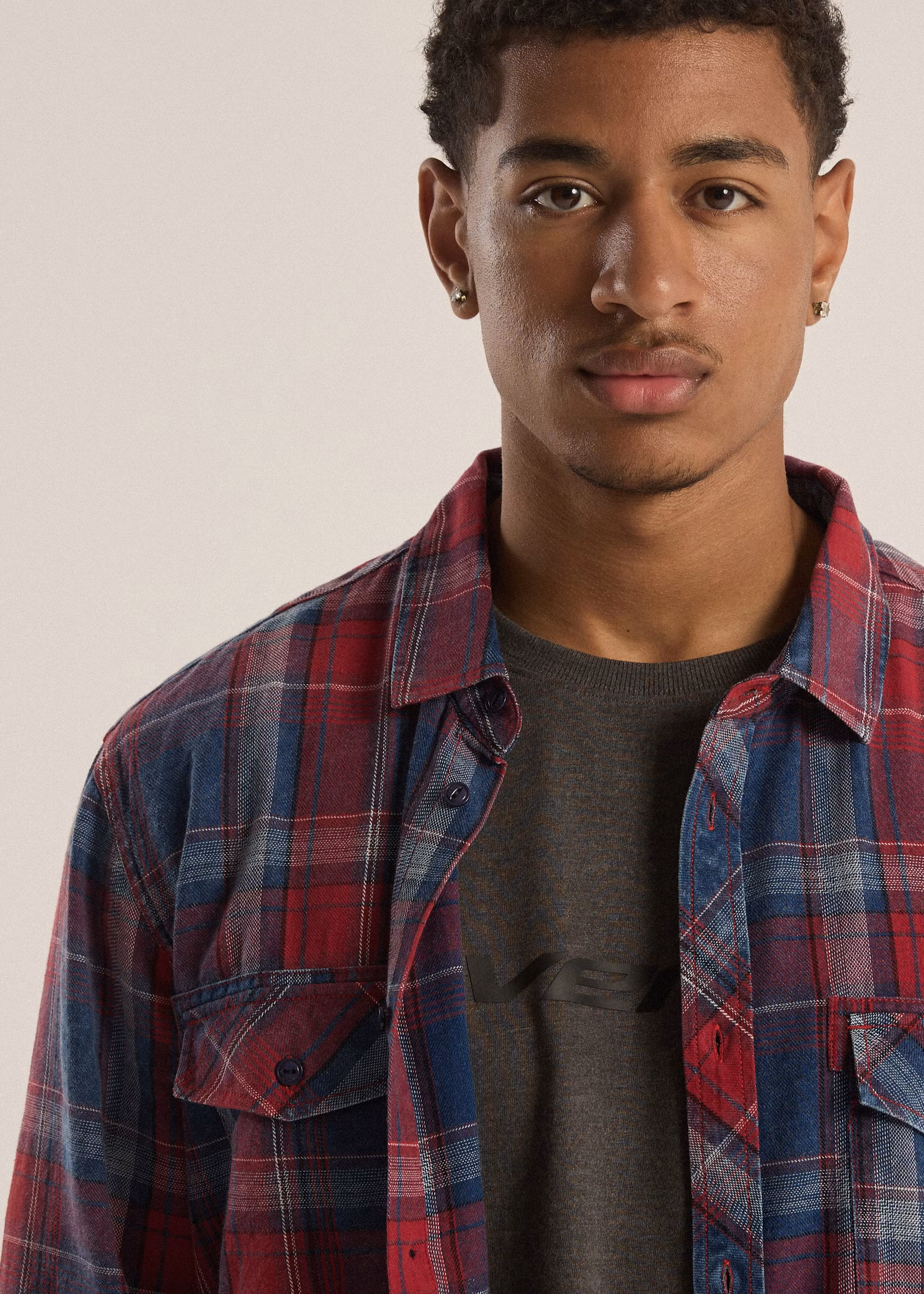 Сорочка чоловіча Diverse BURRN LG XL Синій/Червоний (5905384166678) - фото 2 Сорочка чоловіча Diverse BURRN LG XL Синій/Червоний (5905384166678) - фото 2