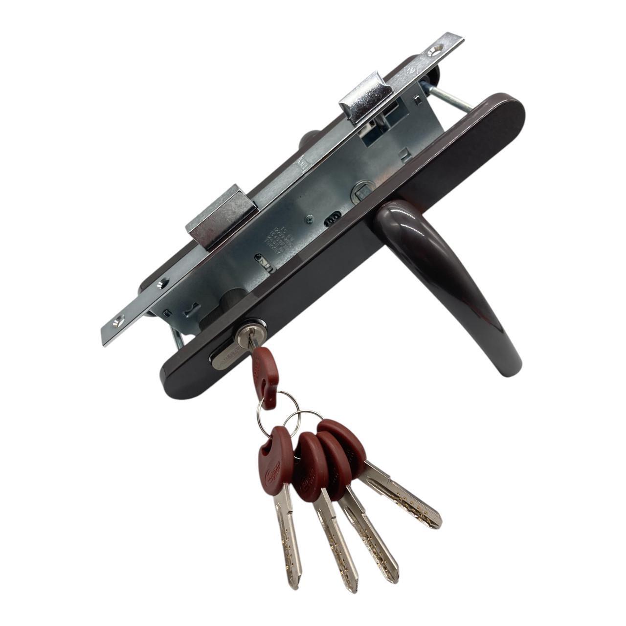 Замок врезной для металлопластиковой двери Kale 35/92 мм Коричневый (24146244)