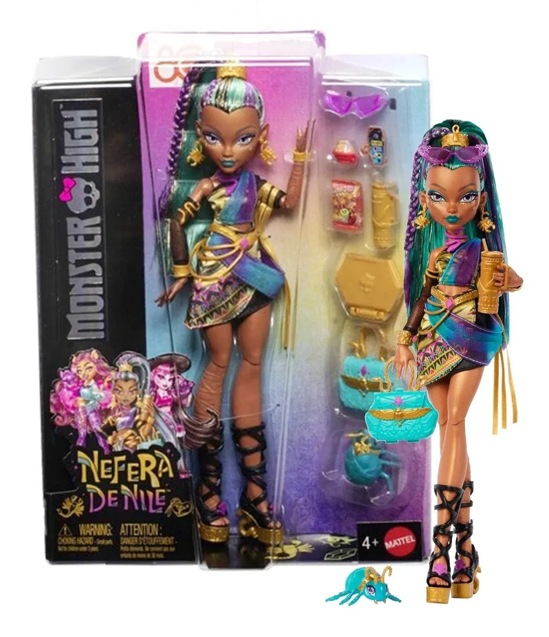 Кукла Monster High Mattel Nefera De Nile с аксессуарами (JDR48)