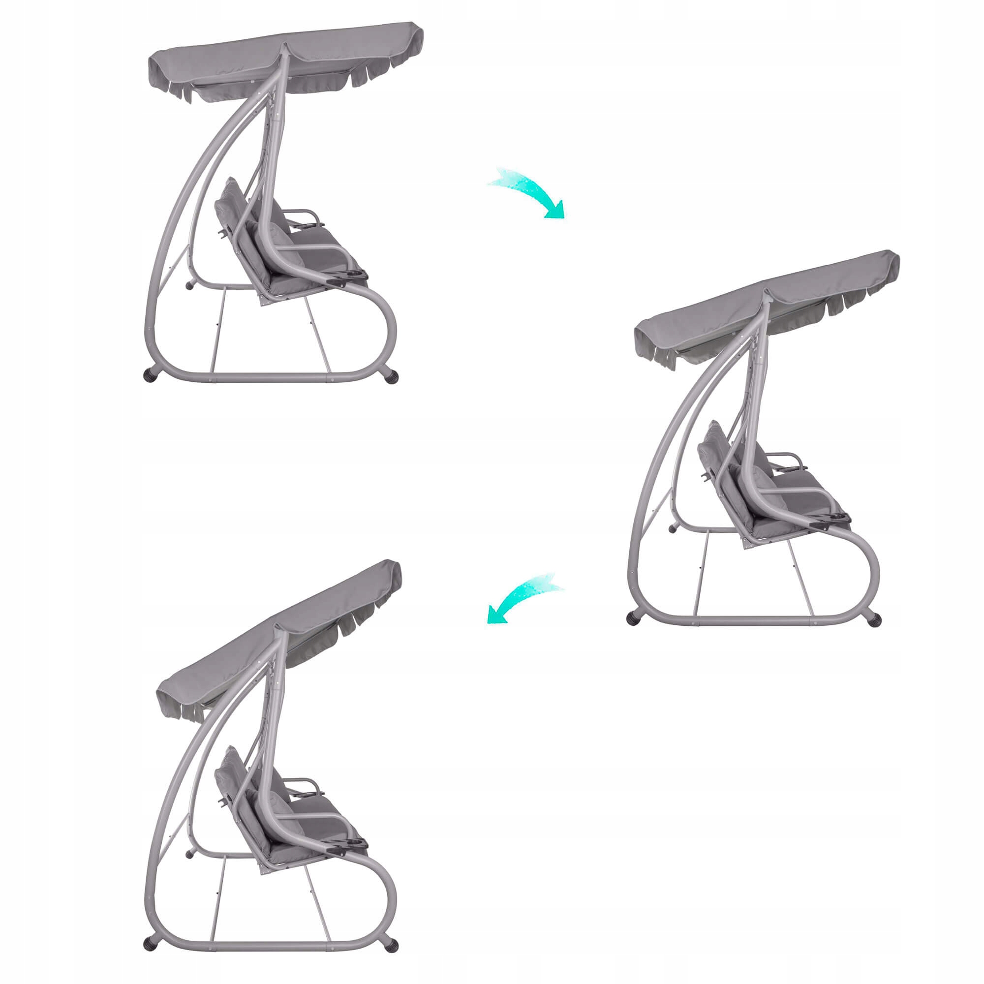 Гойдалка садова Springos Venezia з навісом 163x193 см (GS0015) - фото 2 Гойдалка садова Springos Venezia з навісом 163x193 см (GS0015) - фото 2