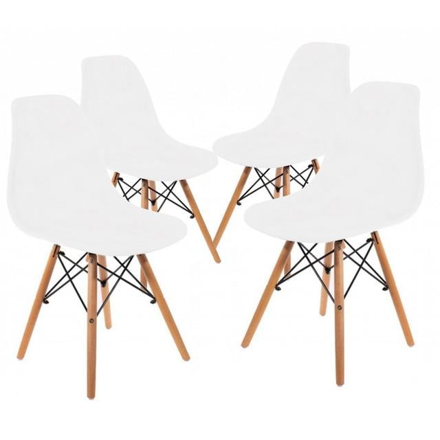 Стул кухонный Bonro В-173 FULL KD на ножках 4 шт. Белый (47000070)