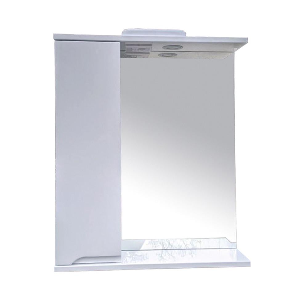 Зеркало с шкафчиком Соло левое с подсветкой 65 см (1835634052)